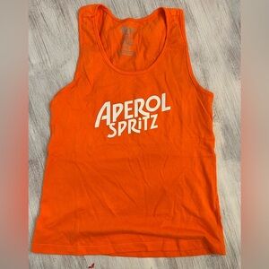 Aperol Spritz Orange Racerback Tank Top | Medium | Cocktail Graphic
